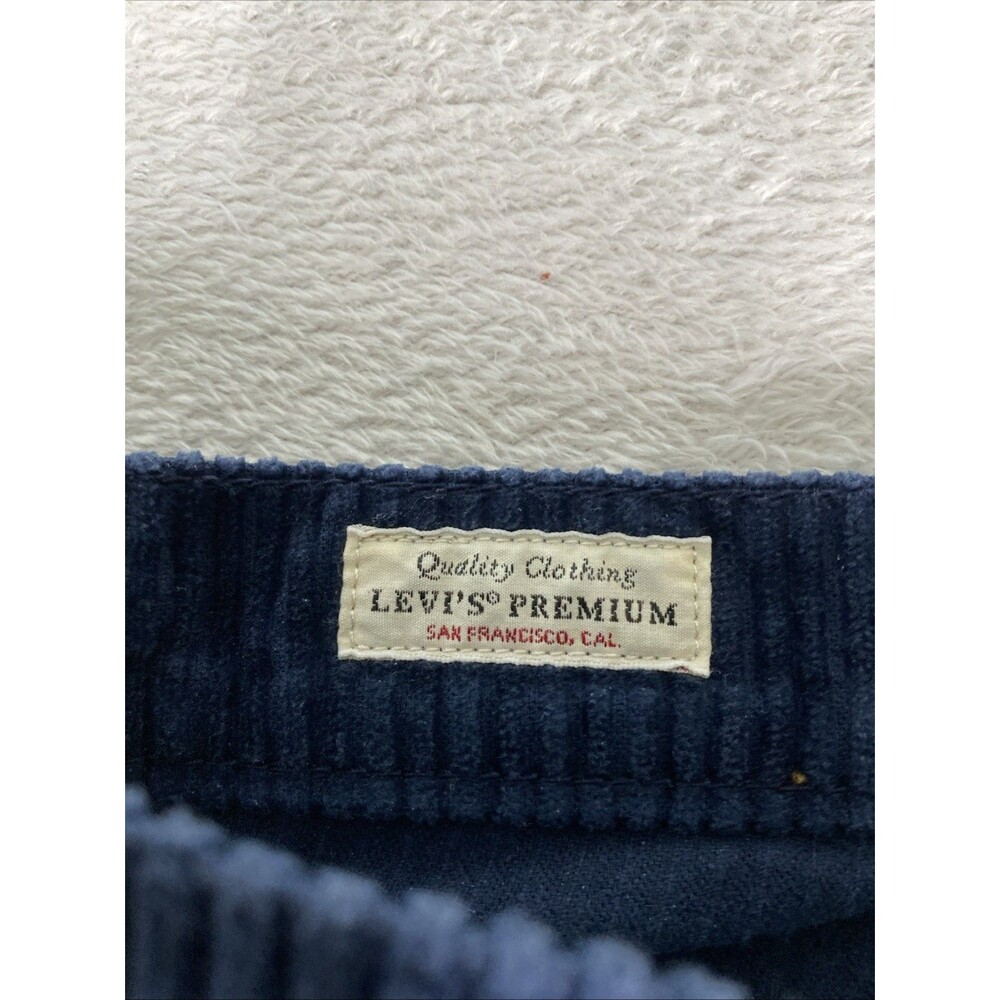 Levi'sCorduroy Ribcage Wide Leg Pants Womens 28 Blue High Rise Stretch - Picture 2 of 9